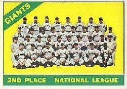 1966 Topps Baseball Cards      019      San Francisco Giants TC